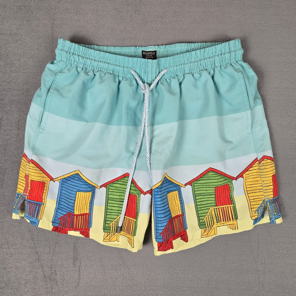 Granadilla Swim Trunks Mens Large Beach Cabana Shorts Holiday Swimwear Lined